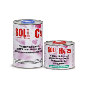 Kit Lac acrilic 2K-MS 2 la 1 SOLL C4 cu intaritor normal H4 25, 1.5 l